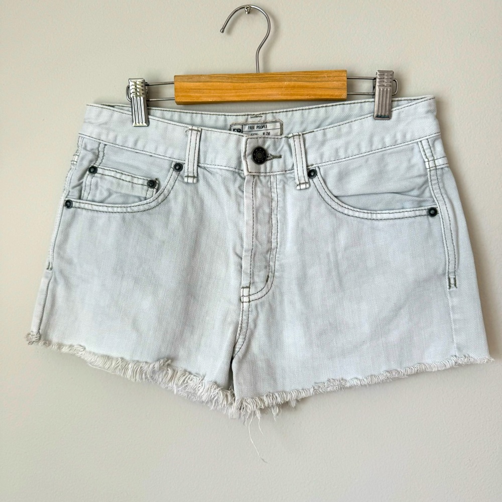 Free People High-Rise Cutoff Denim Shorts Size 26